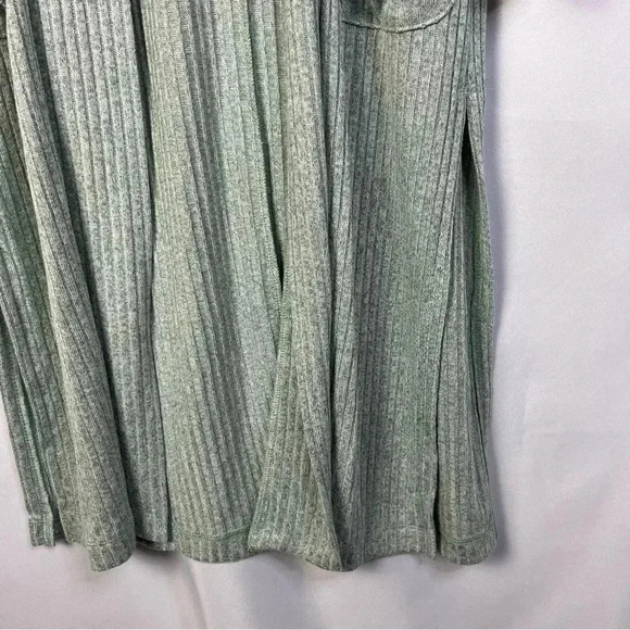 Ann Taylor LOFT Mint Green Ribbed Pocket Duster Cardigan Sweater XS - Picture 7 of 8